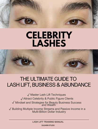 Celebrity Lashes EBook - The Complete Guide to Lash Lift, Business, Abundance - Lash Lift Training
